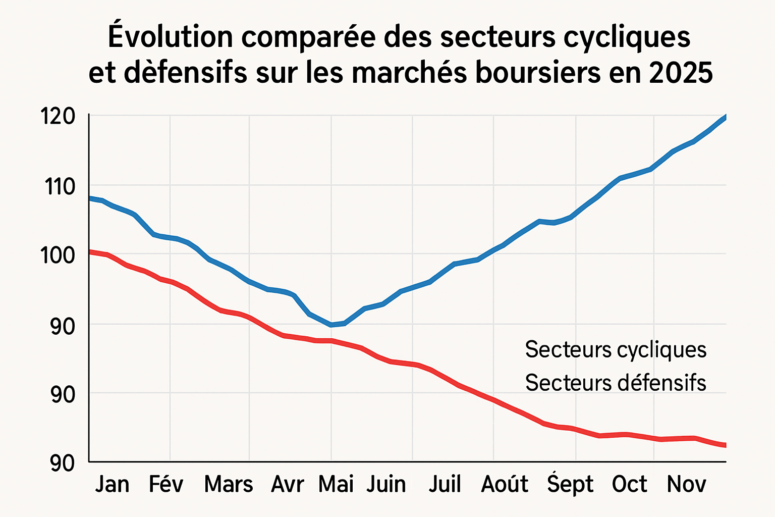 analyse des tendances actuelles sur le marché de la santé et l'émergence d'un renouveau des valeurs défensives face aux incertitudes économiques.